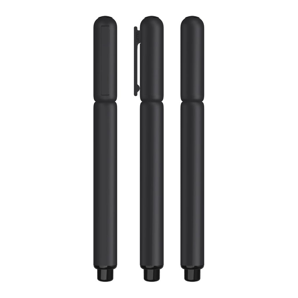 Rollerball aus Metall im zweifarbigen Design – Schwarz