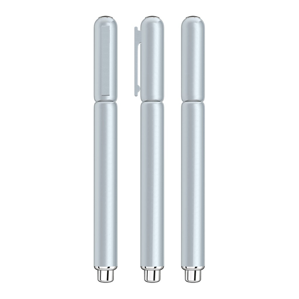 Rollerball aus Metall im zweifarbigen Design – Silber