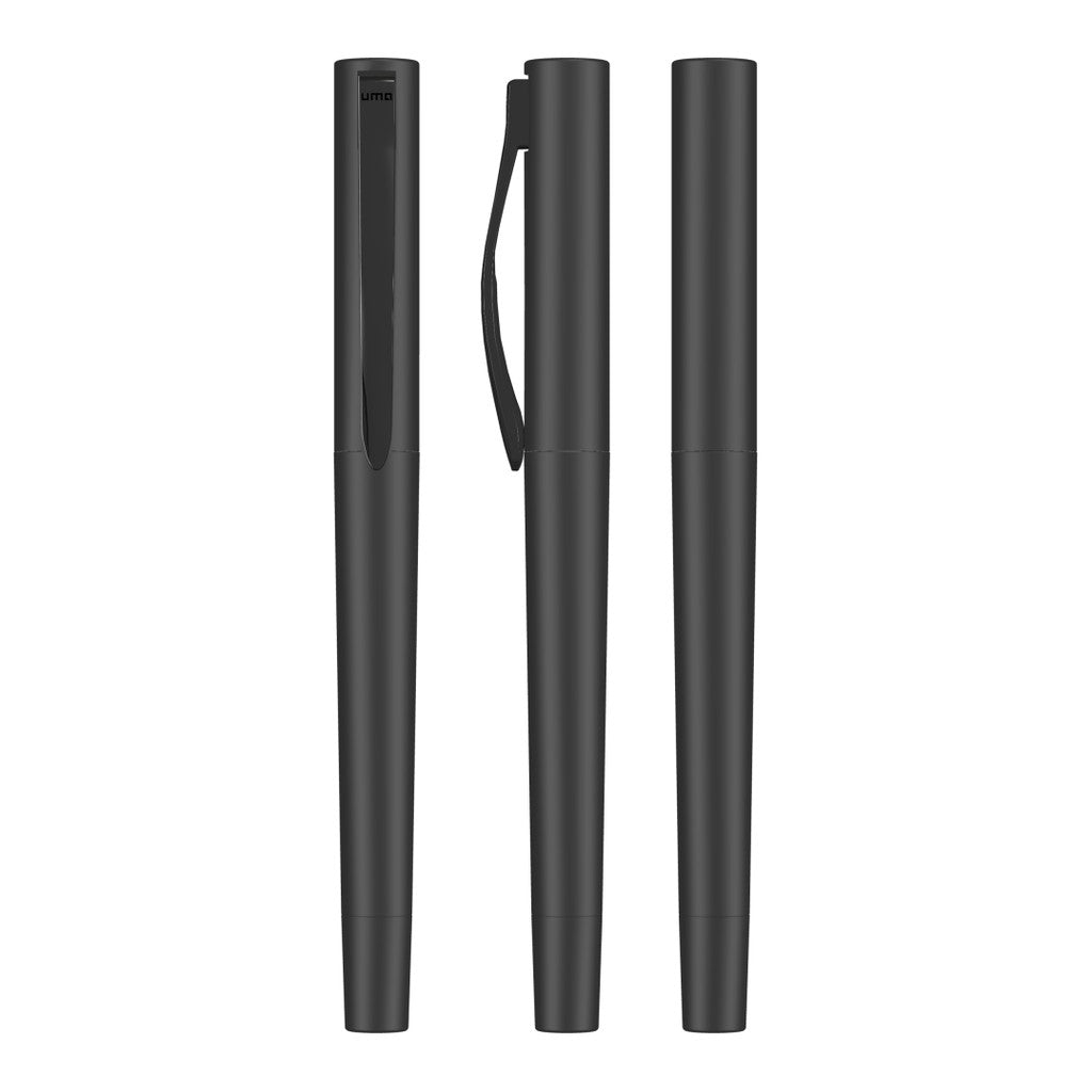 Rollerball aus Metall mit mattschwarzem Clip – Schwarz