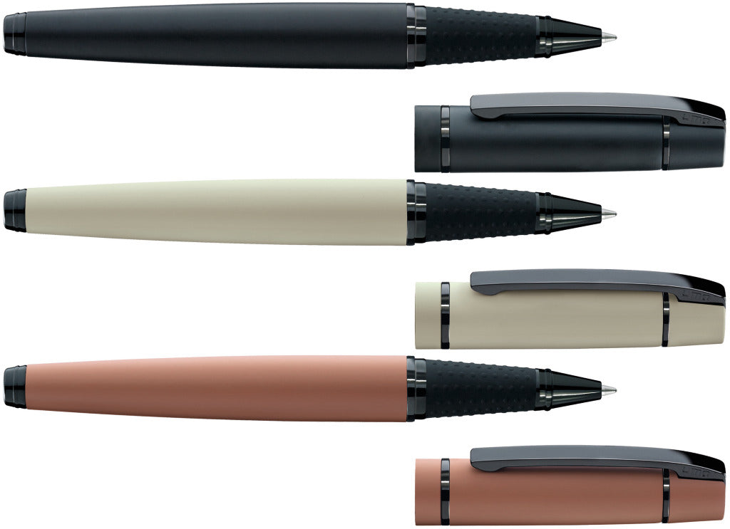 Rollerball mit Soft Touch Gehäuse und Griffzone – alle Farben