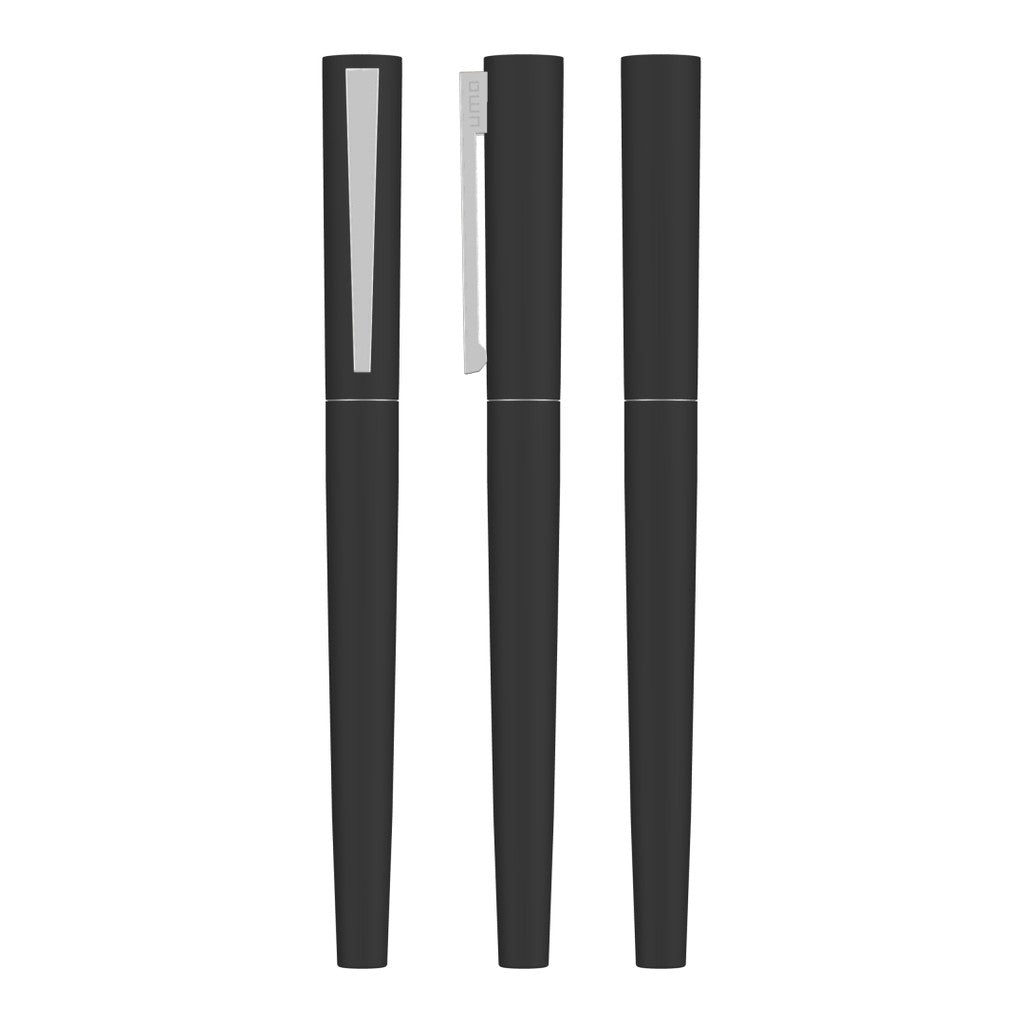 Rollerball Soft Touch mit Domingstopfen – Schwarz
