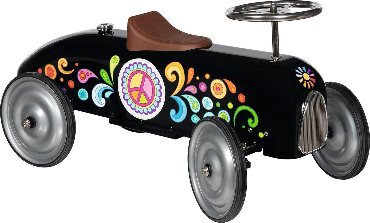 Rutscherfahrzeug in Schwarz mit Peace Motiv von goki