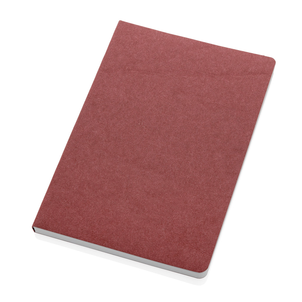 Salton Luxus Kraftpapier Notizbuch A5 – kirschrot