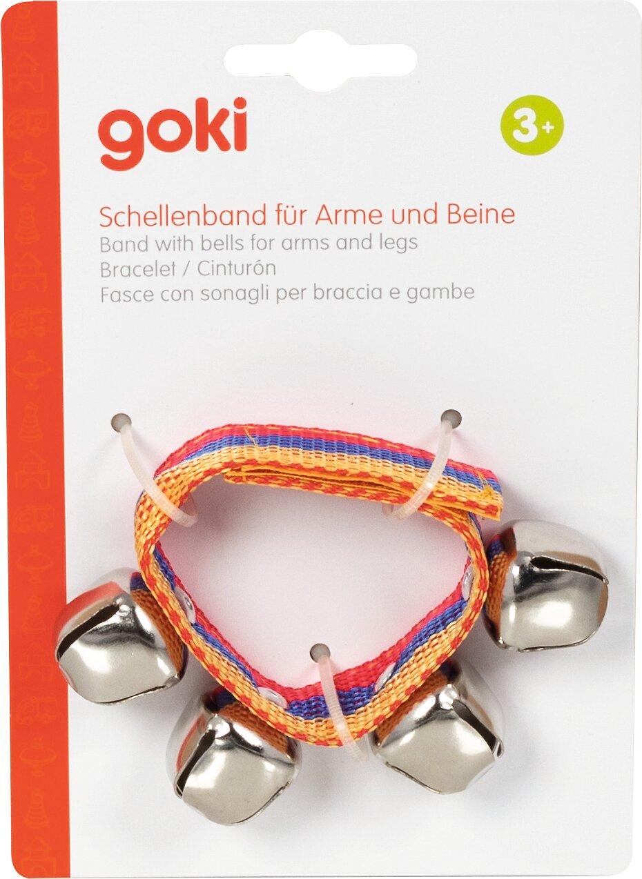 Schellenband für Arme und Beine mit vier Glocken von goki – zweite Ansicht