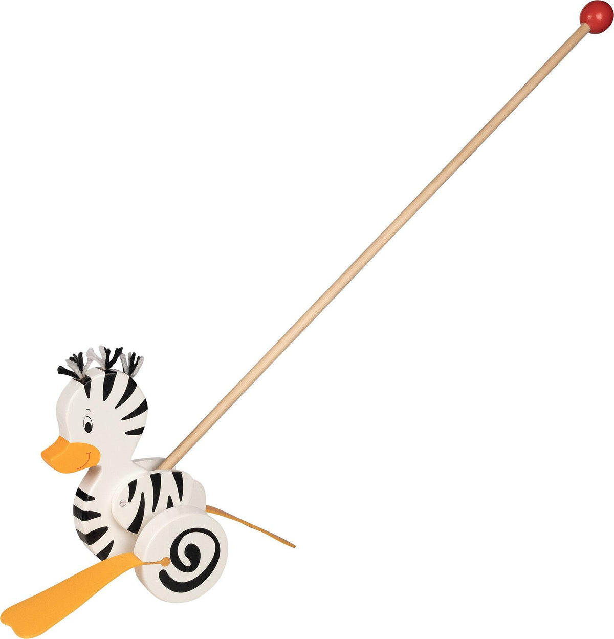 Schiebetier Zebraente in Schwarz und Weiß – Ansicht