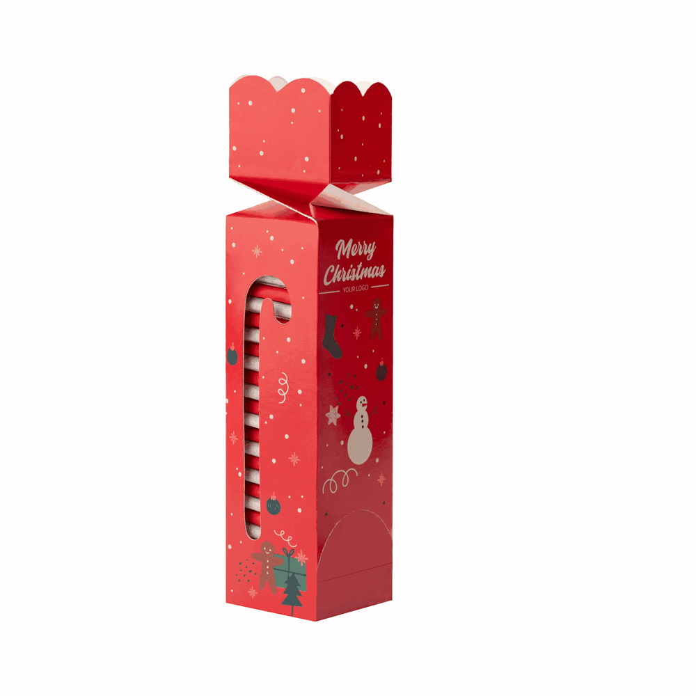 Schlanker Adventskalender, 24 Schokoladen, Folienfarbe wählbar