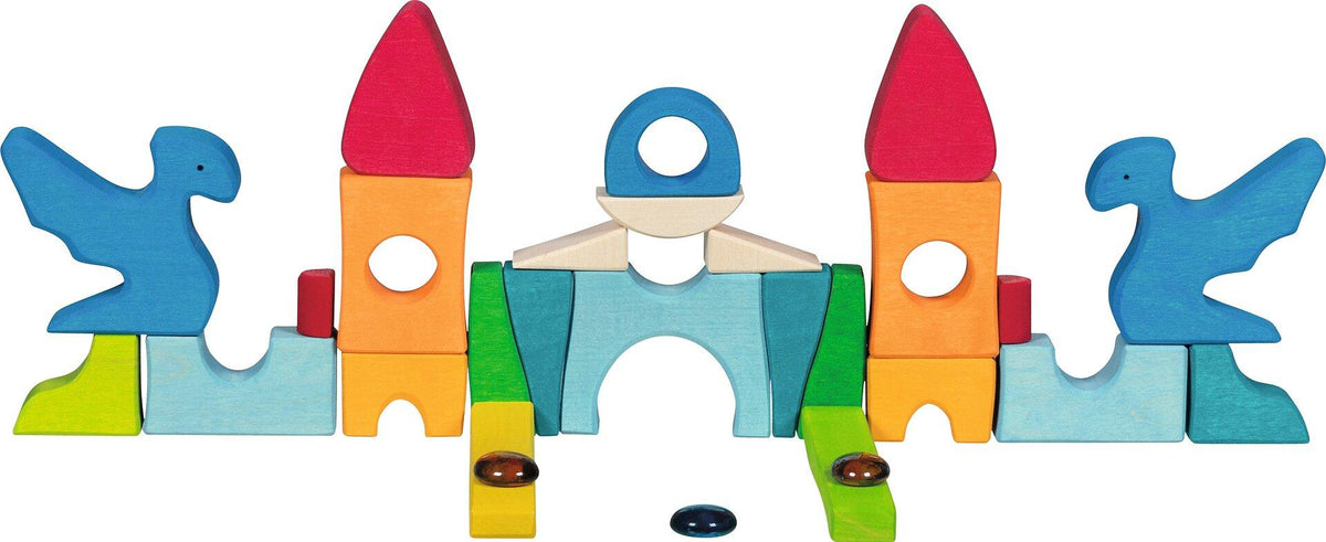 Schlossbaupuzzle Burg Funkelstein mit 41 Teilen – fünfte Ansicht