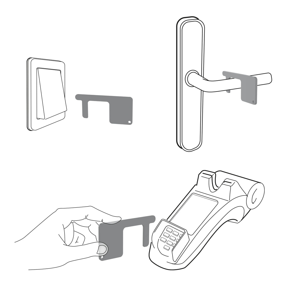 Schlüsselanhänger „Safe contact“