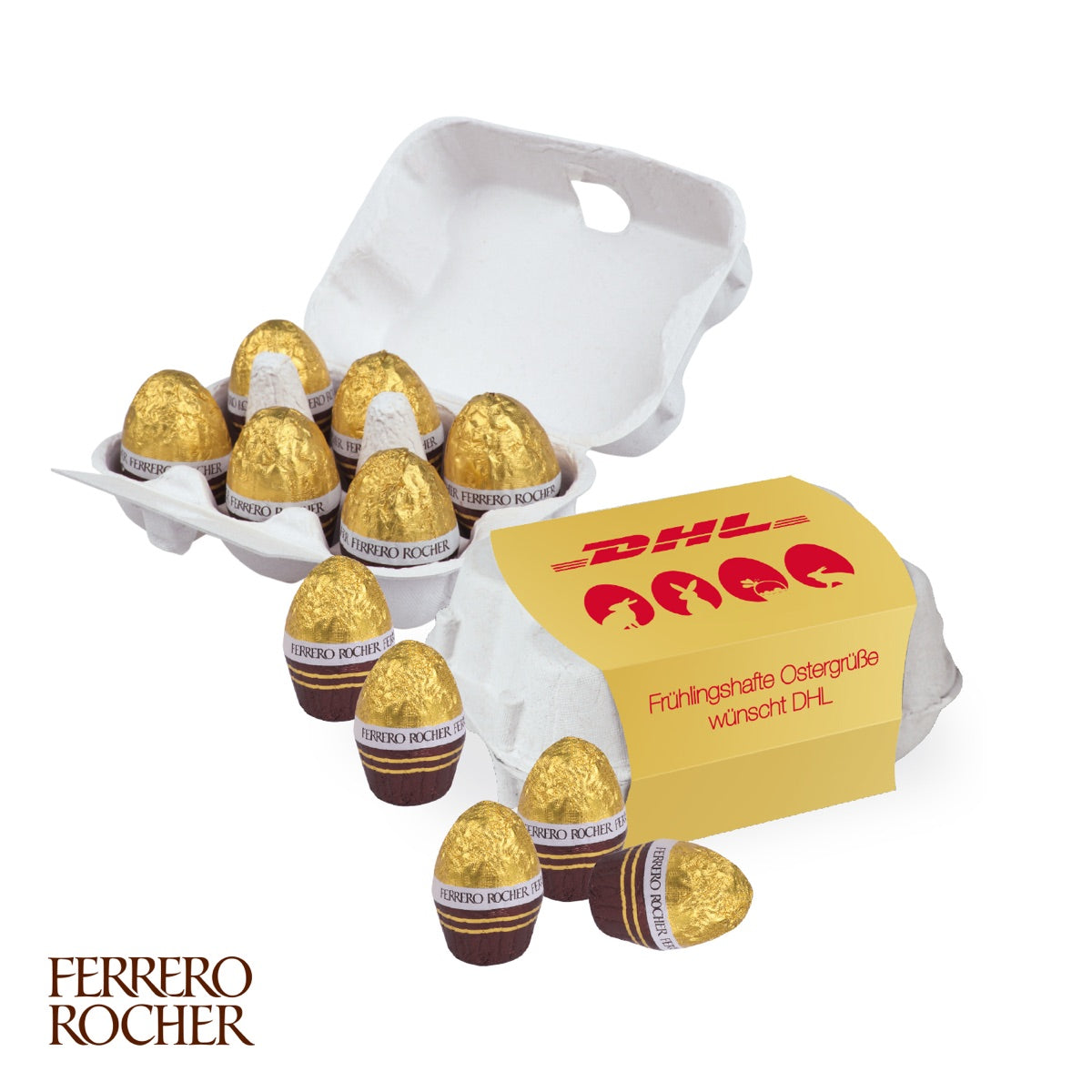 Schoko Eier 6er mit FERRERO Rocher