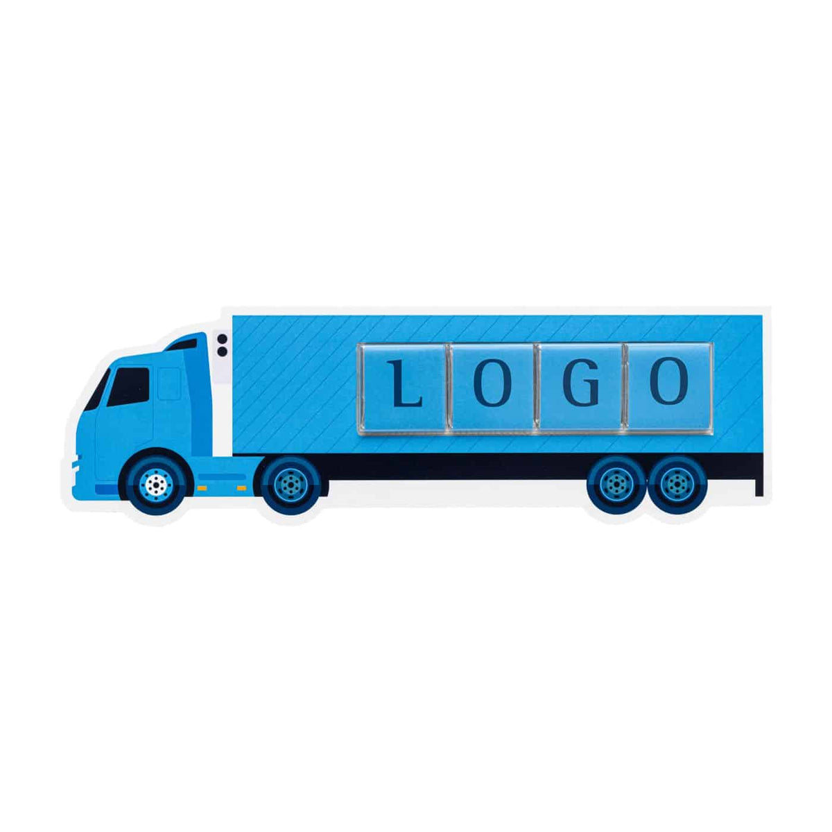 Schokoladenquadrate im Umschlag in Lkw Form, 20 g