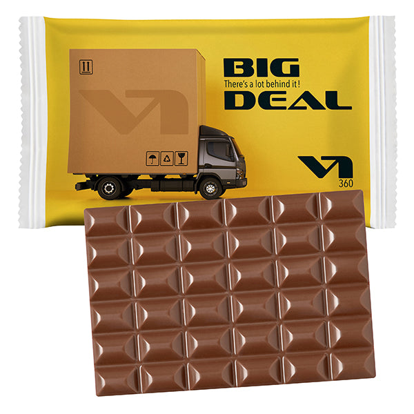 Schokotafel XL im Papierflowpack 160 x 90 mm, 60 g