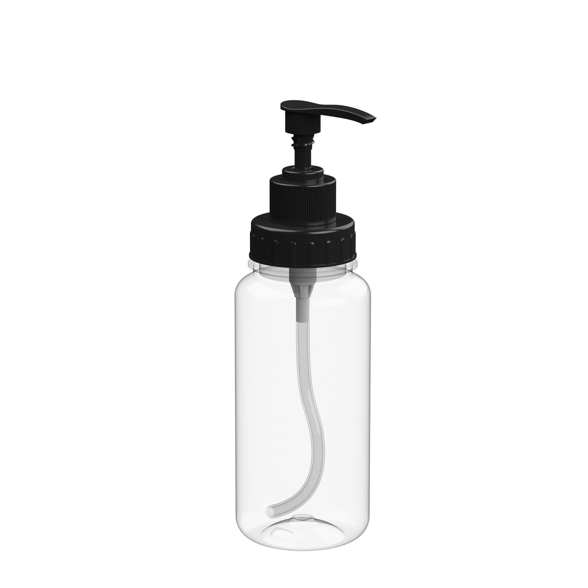 Seifenspender „Basic“, 400 ml – Transparent / Schwarz