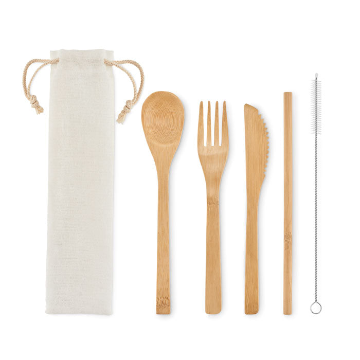 Setstraw Besteck Set Bambus