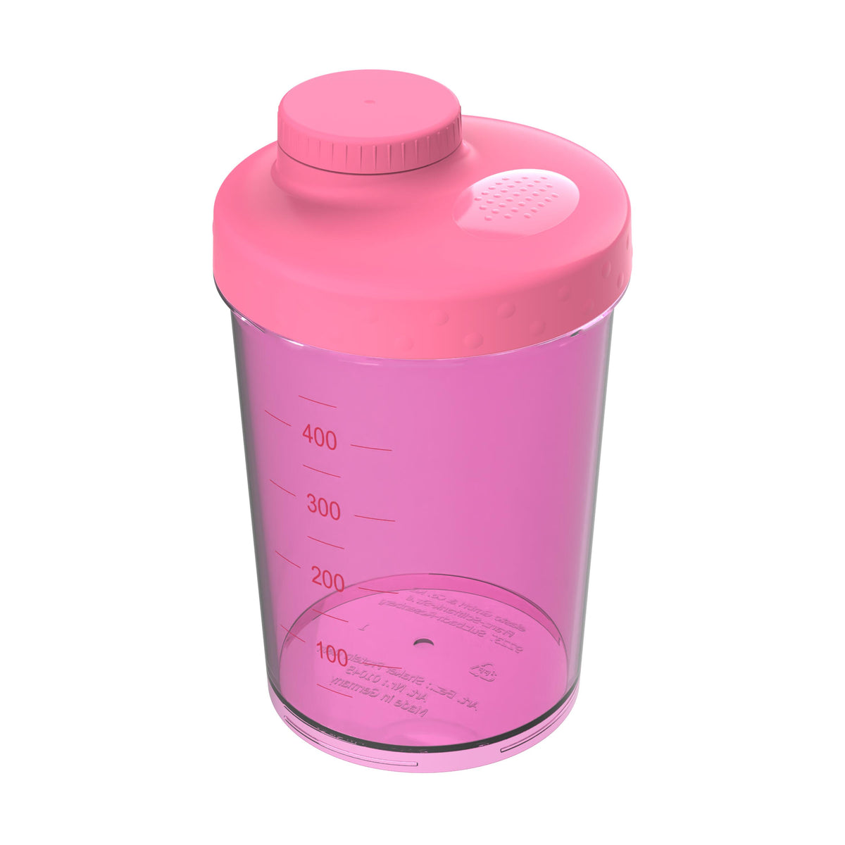Shaker „Energy“, 0,40 l – Transparent pink / Pink