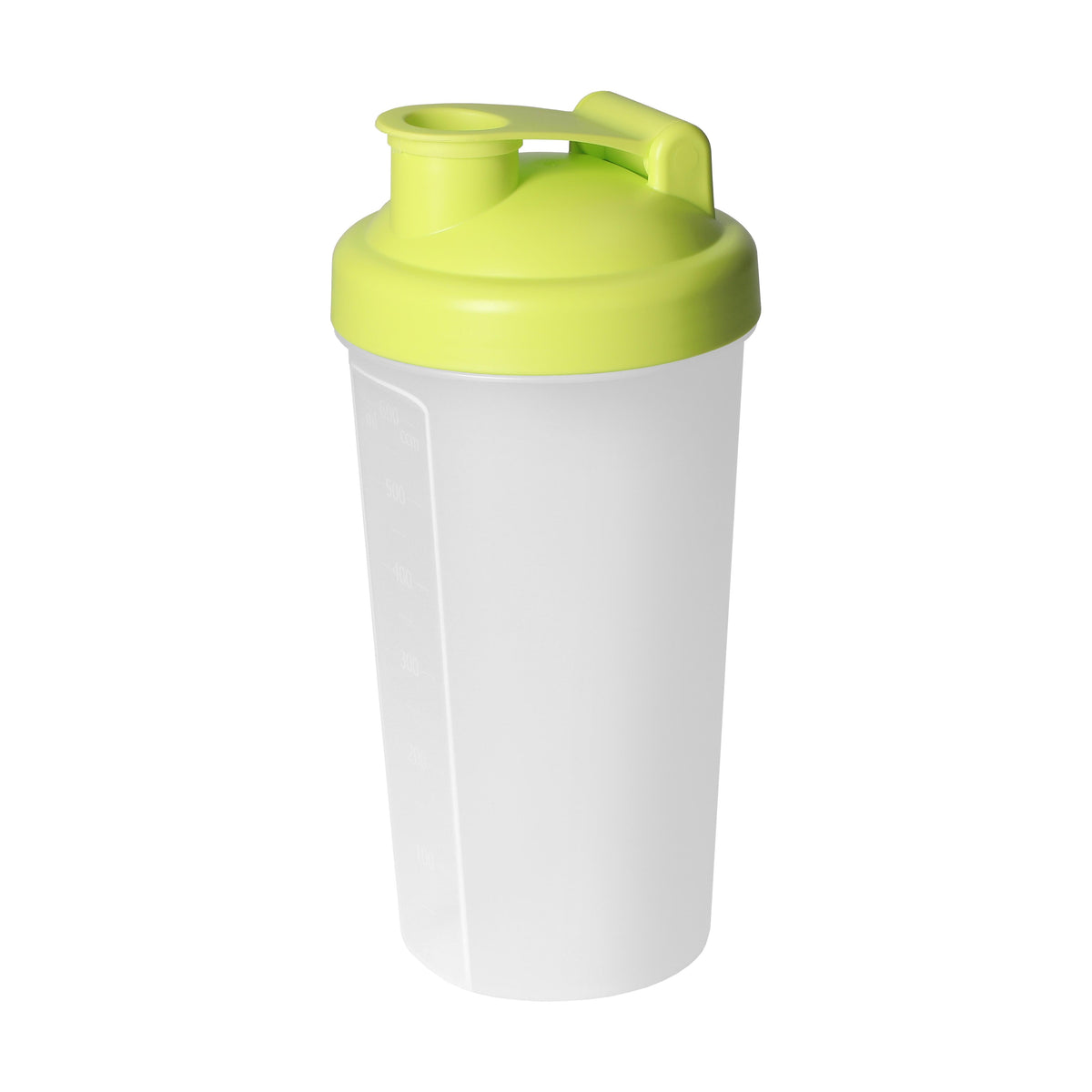 Shaker „Protein“, 0,60 l – Lemon / Transparent