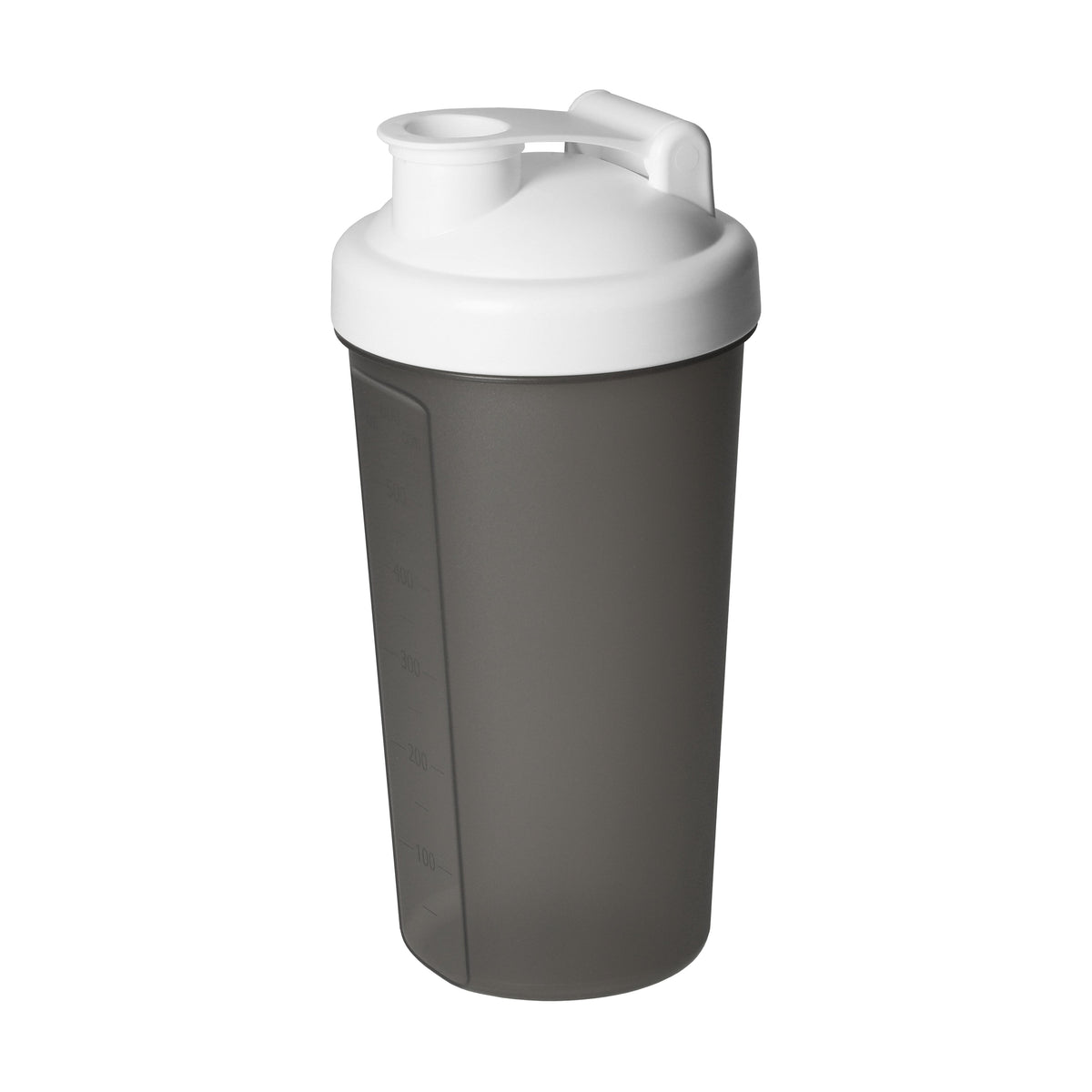 Shaker „Protein“, 0,60 l – Weiß / Transluzent grau