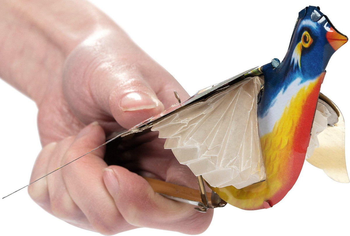 Singender Paradiesvogel aus Metall, 6er Set von goki – weitere Ansicht