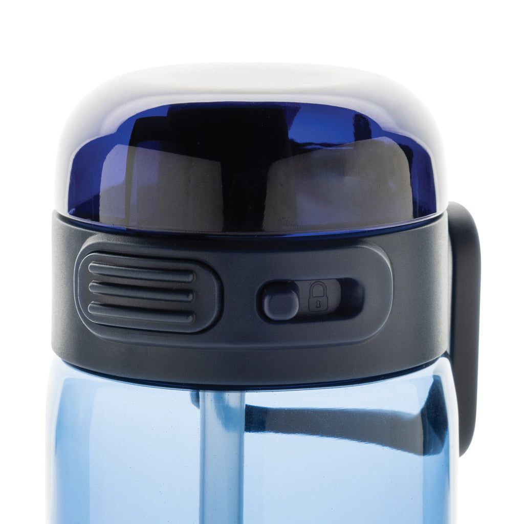 Sip'nLock RCS rPET auslaufsichere Sport-Trinkflasche 800ml – navy blau