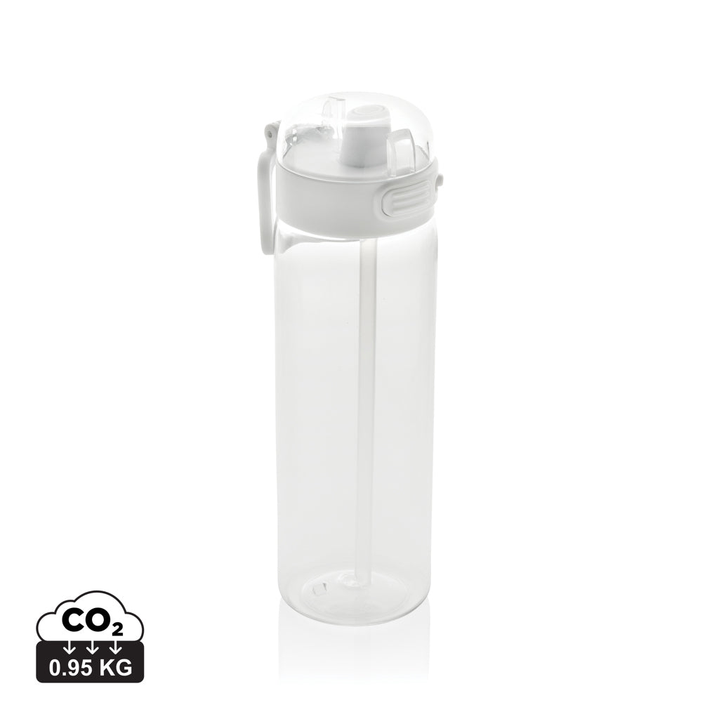 Sip'nLock RCS rPET auslaufsichere Sport-Trinkflasche 800ml – weiß
