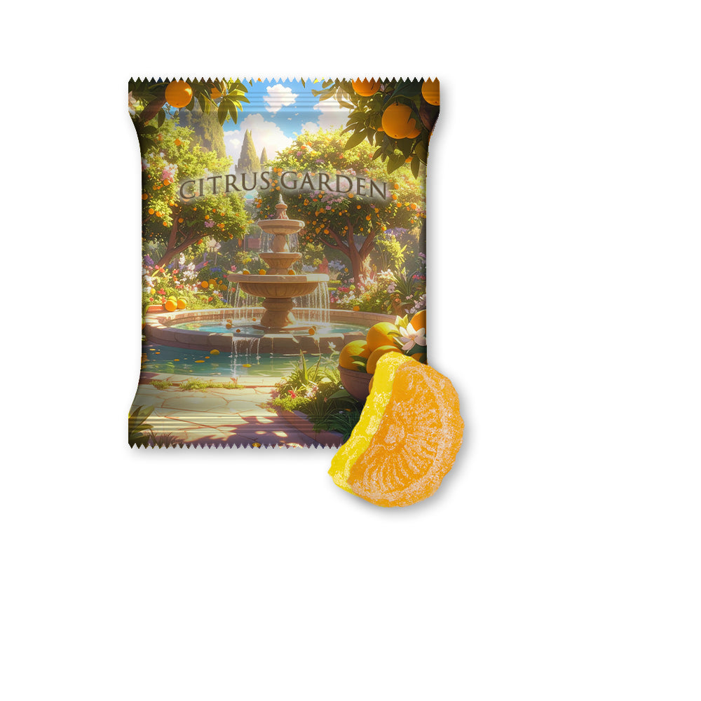 Snackmischung in der Midi Tüte – Zitrone und Orangen Bonbons, ca. 17 g