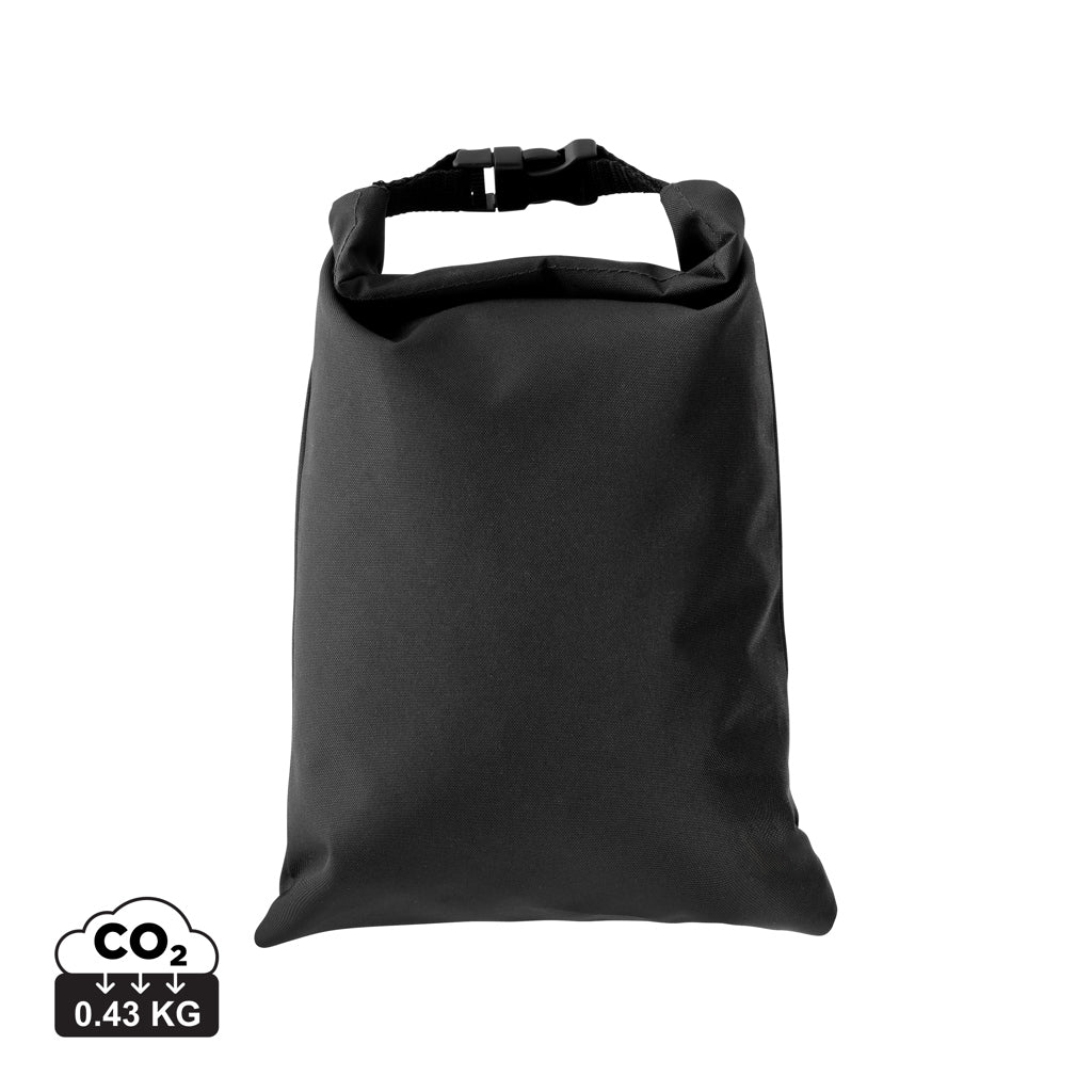 Snackstrap faltbarer Lunchbag aus AWARE™ rPET 30 x 20cm – schwarz