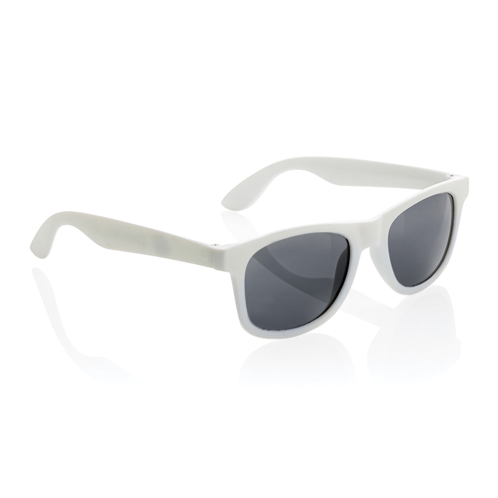 Sonnenbrille aus RCS recyceltem PP-Kunststoff – weiß
