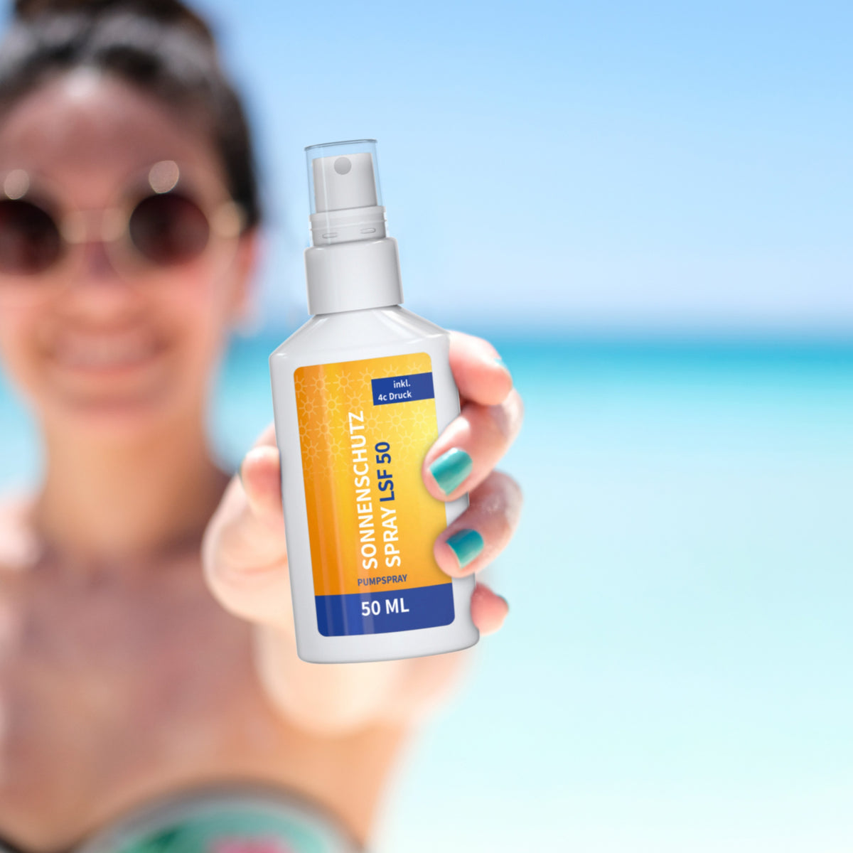Sonnenschutzspray LSF 50 50 ml Sprühflasche mit Pumpaufsatz