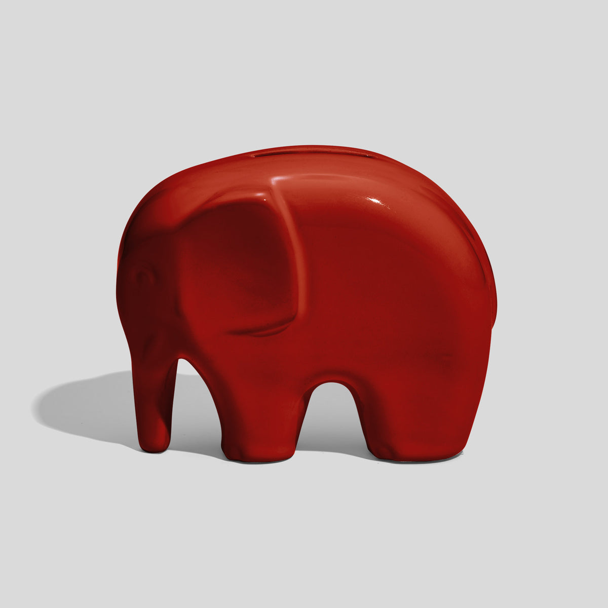 Spardose in Elefantenform 9,5 cm lang – Rot
