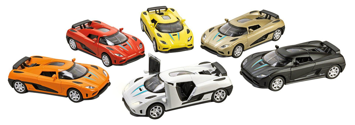 Sportwagen Momentum mit Licht, Sound und Rückzugmotor