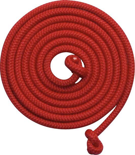 Springseil rote Flechtleine 2,5 m von goki – Ansicht