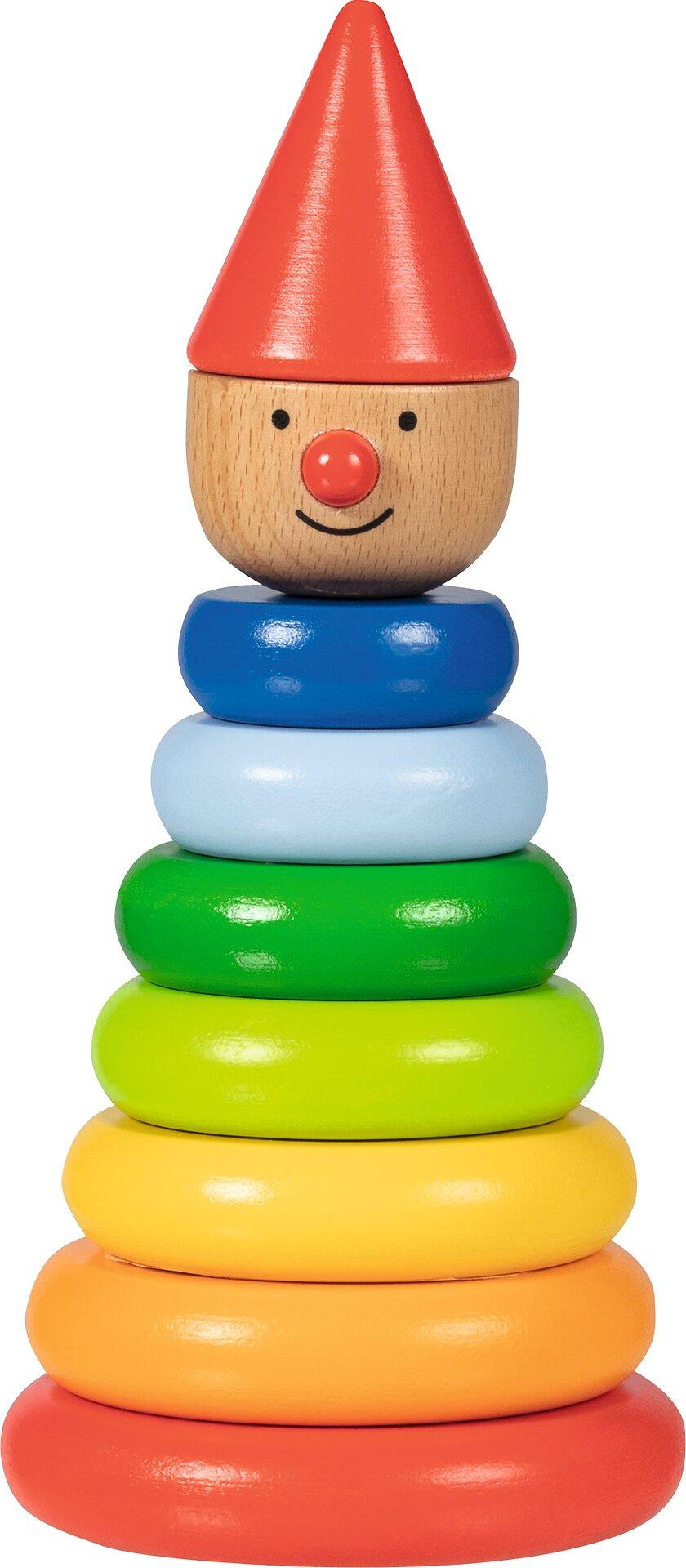 Stapelmännchen Nimo aus Holz mit magnetischen Steinen
