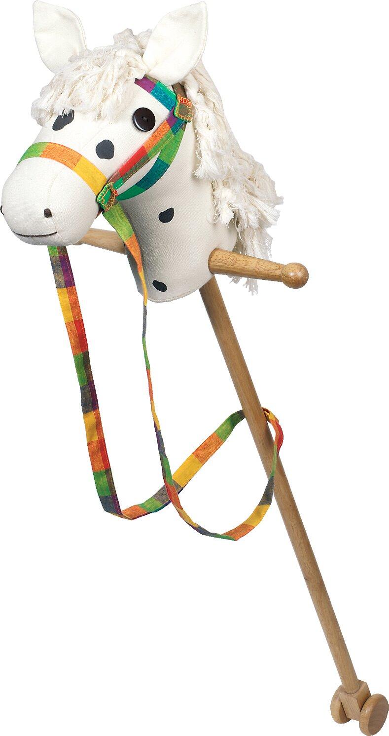 Steckenpferd Schimmel mit Baumwollkopf von goki – Ansicht