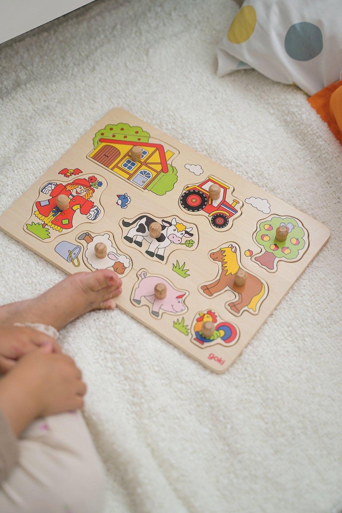 Steckpuzzle Bauernhof VI mit Vogelscheuche – weitere Ansicht