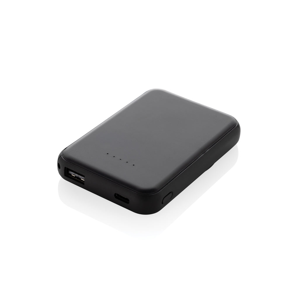 Stellar 5.000mAh 5W magnetische Powerbank aus RCS rec. ABS – schwarz
