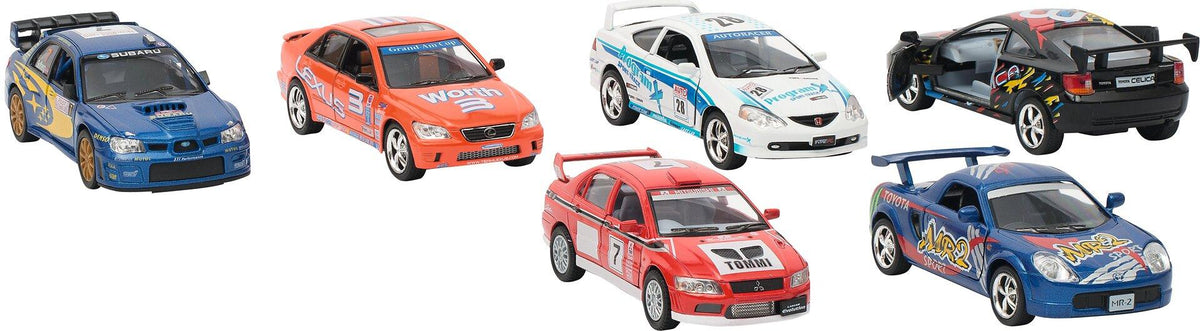 Street Racers Rennwagen aus Spritzguss mit Rückzugmotor – Ansicht