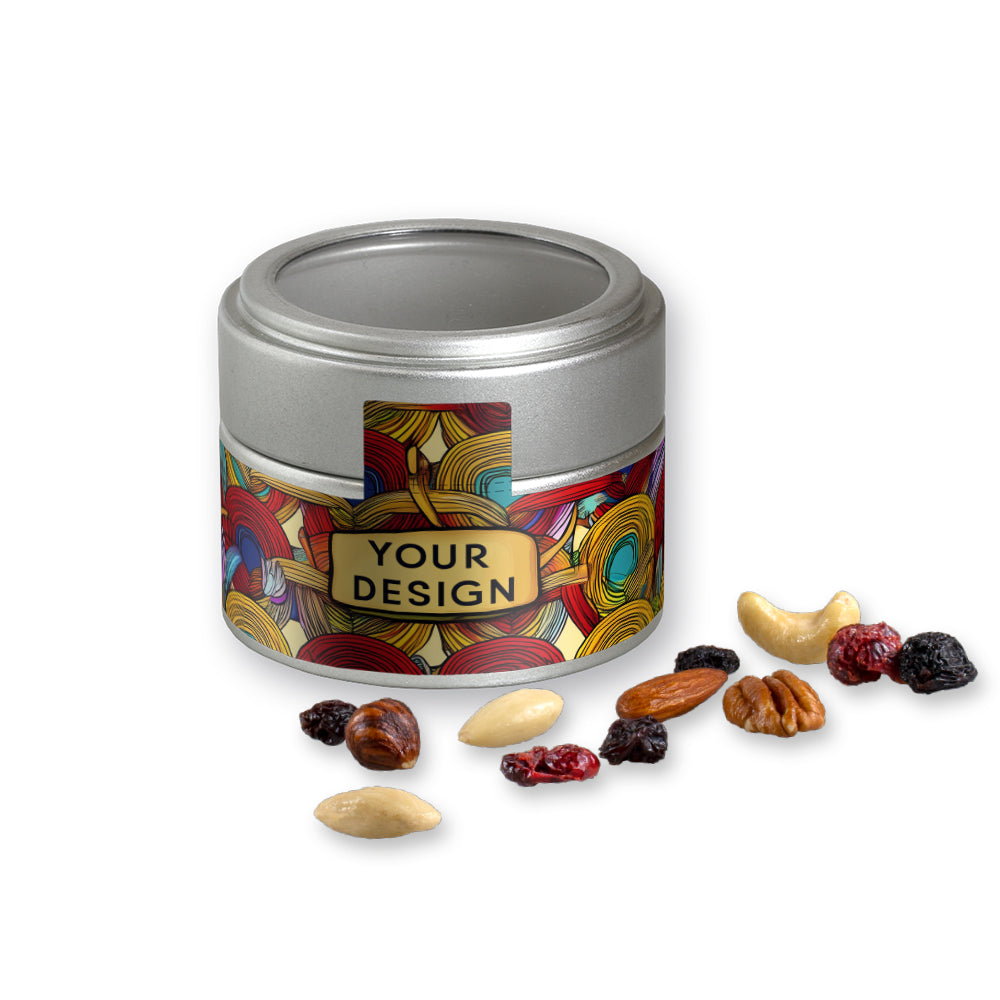 Studentenfutter in der silbernen Metalldose Mini – Premium Studentenfutter, ca. 60 g