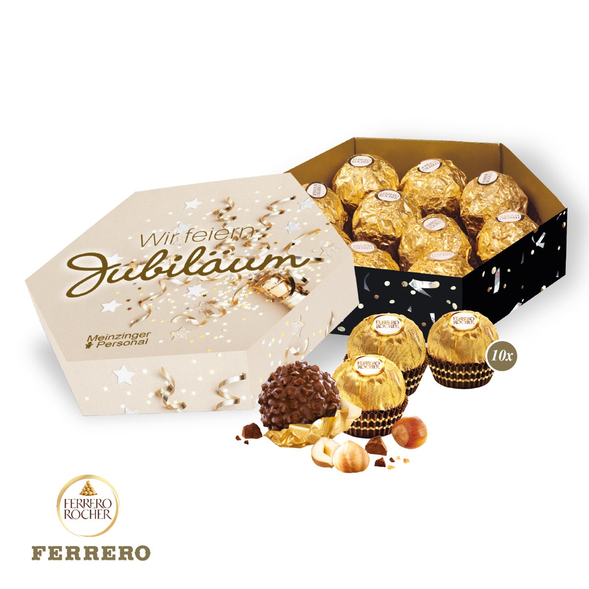 Süße Präsentbox Maxi mit Ferrero Rocher Weihnachtsedition
