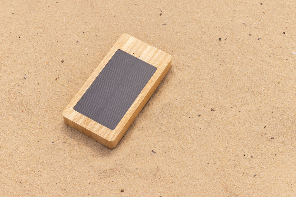 Sunwick 10.000mah Bambus Solar Powerbank