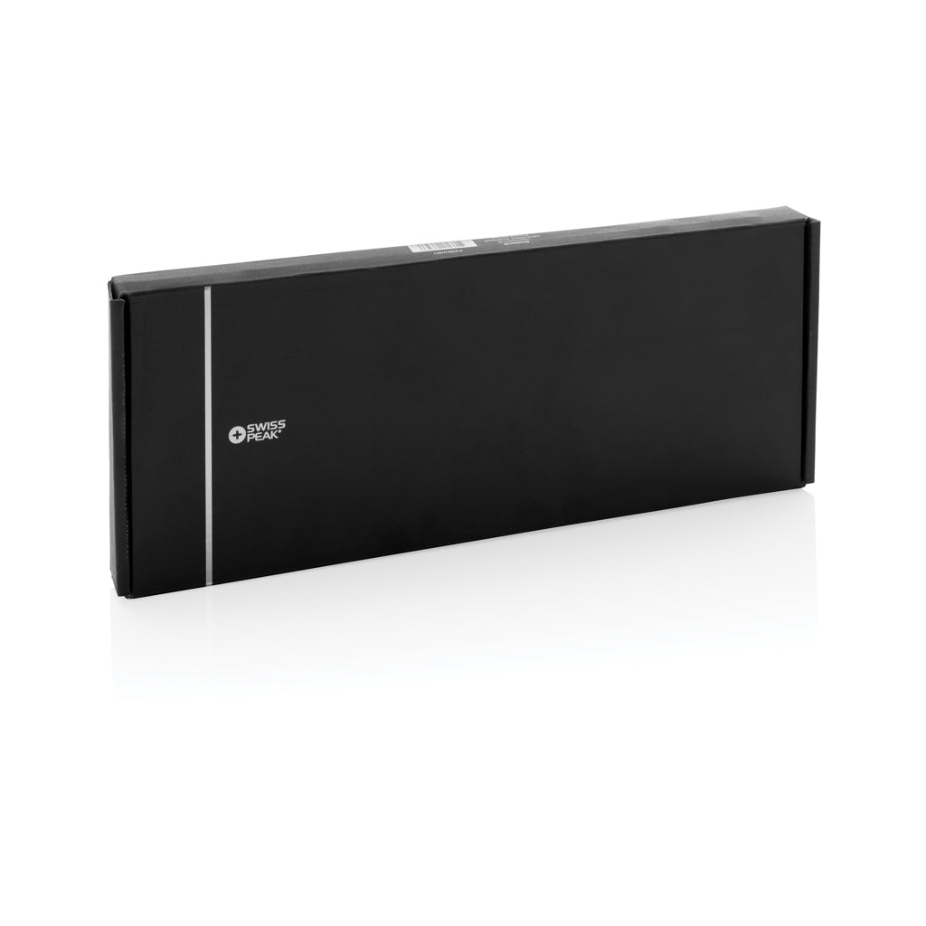 Swiss Peak 3-in-1- Wireless-Charging Desk-Tray aus RCS rPU