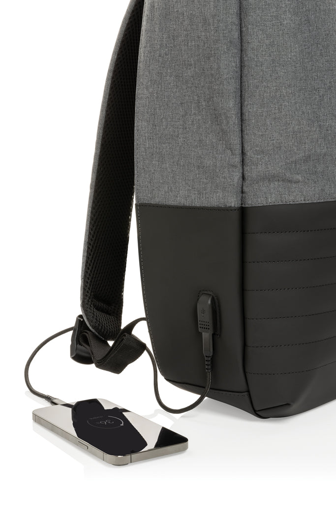 Swiss Peak AWARE™ Anti-Theft-RFID 15.6"-Laptop-Rucksack – grau