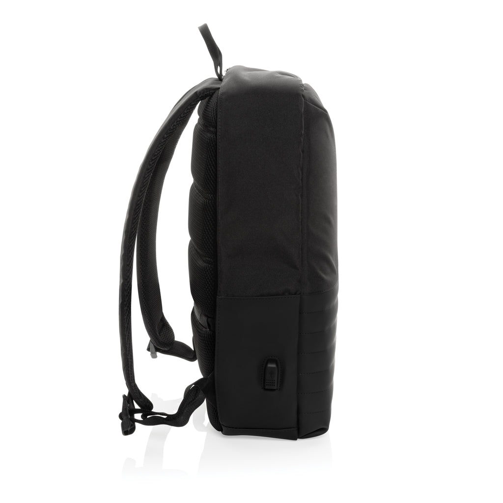 Swiss Peak AWARE™ Anti-Theft-RFID 15.6"-Laptop-Rucksack – schwarz