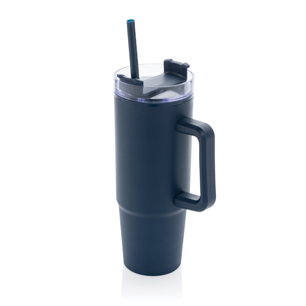 Tana Becher aus RCS recyceltem Kunststoff mit Griff 750ml – navy blau