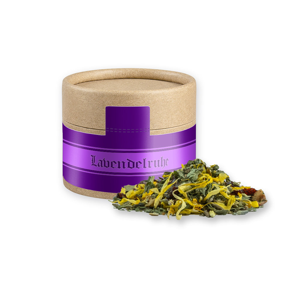 Tee in der kleinen Kraftpapierdose – Kräutertee Lavendel, ca. 11 g