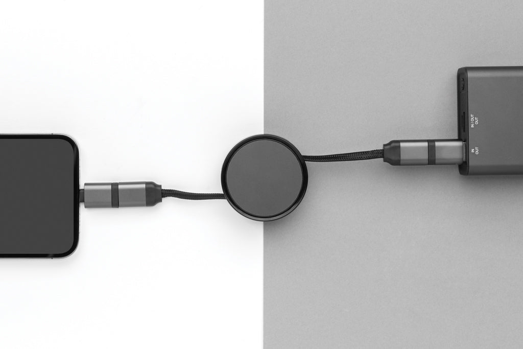 Terra aufrollbares 6-in-1 60W-Kabel aus RCS recyc. Aluminium