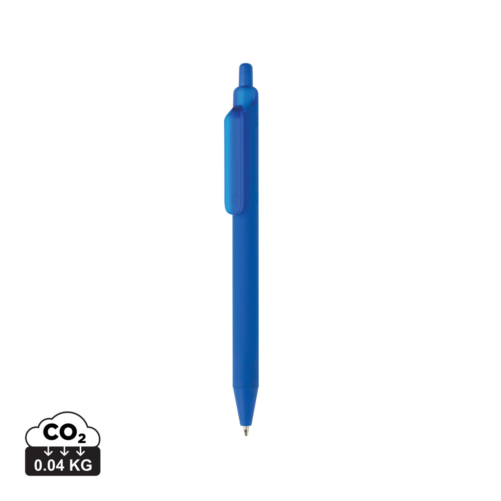 Tide Smooth Touch Stift aus GRS zertifiziert recyceltem ABS – blau