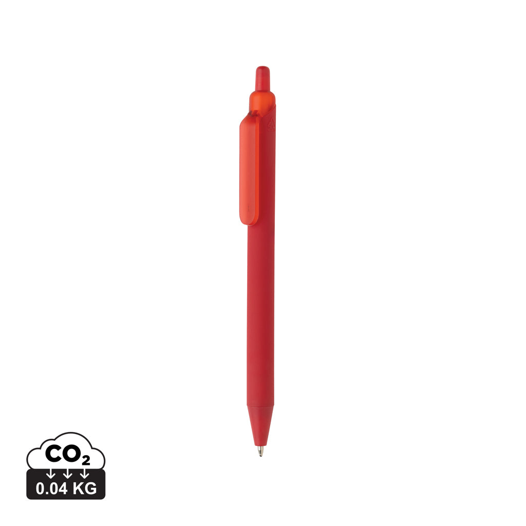 Tide Smooth Touch Stift aus GRS zertifiziert recyceltem ABS – rot