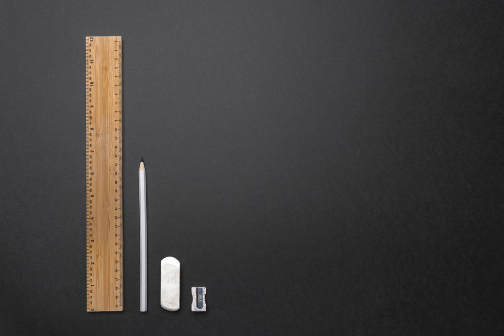 Timberson extra dickes 30cm doppelseitiges Bambuslineal