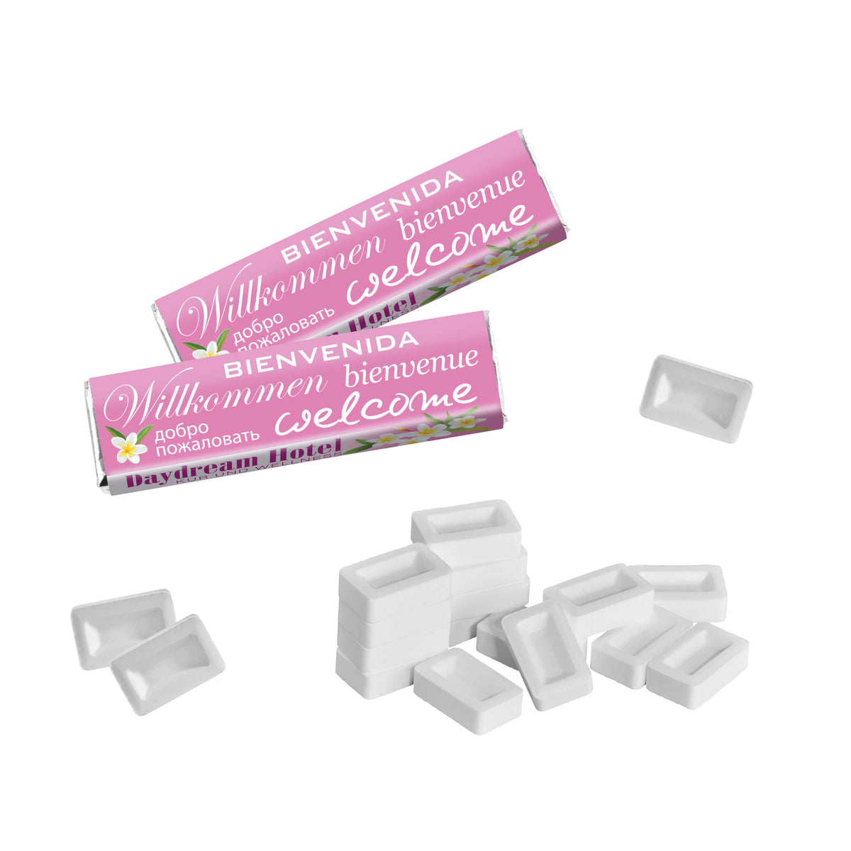 Traubenzucker Riegel Zitrone 10 g mit bedruckter Banderole