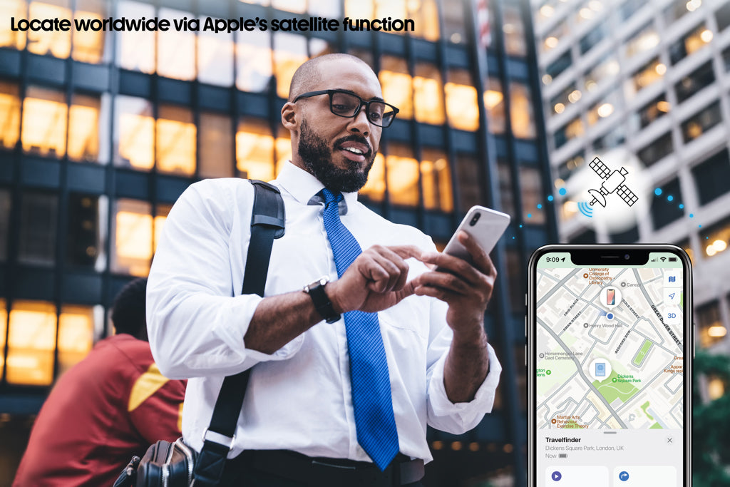 Travelfinder RCS Polyester Passtasche mit weltweiter Ortung