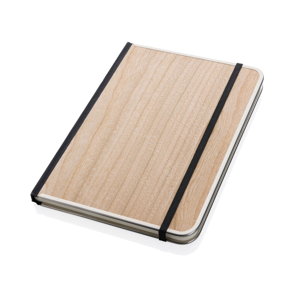 Treeline A5 Deluxe Notizbuch mit Holzeinband – braun